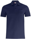 Basic Polo Blu Polo Manica Corta con Taschino