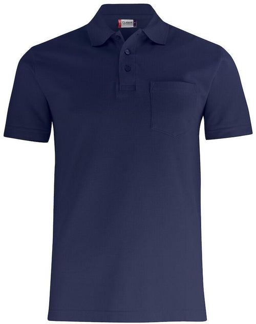 Basic Polo Blu Polo Manica Corta con Taschino