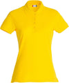 Basic Polo Giallo Polo Manica Corta Donna