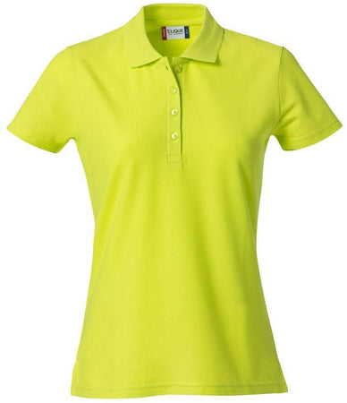 Basic Polo Lime Polo Manica Corta Donna