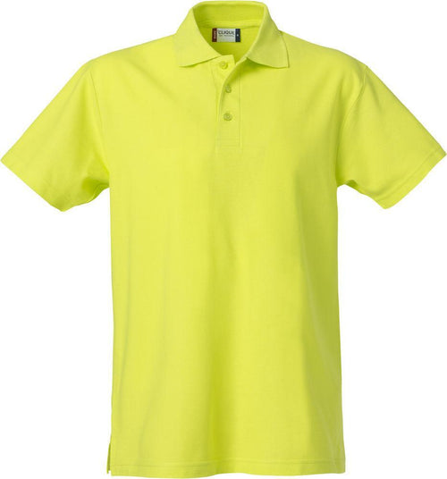 Basic Polo Lime Polo Manica Corta Taglie Forti