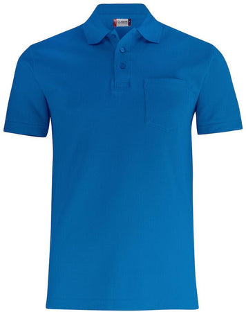 Basic Polo Royal Azzurro Polo Manica Corta con Taschino