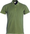 Basic Polo Verde Militare Polo Manica Corta