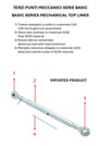 Terzo punto meccanico cat. II M27x3 lunghezza 300-430mm