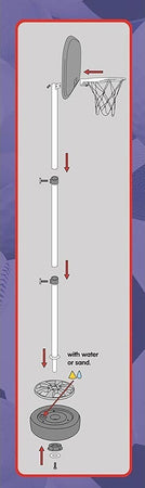 Basket Canestro Piantana Per Bambini Altezza Regolabile Fino 120cm Con Pallone Giochi e giocattoli/Sport e giochi all'aperto/Giochi sportivi/Basket Trade Shop italia - Napoli, Commerciovirtuoso.it