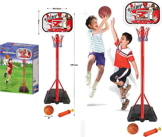 Basket Canestro Piantana Per Bambini Altezza Regolabile Fino 181cm Con Pallone Giochi e giocattoli/Sport e giochi all'aperto/Giochi sportivi/Basket Trade Shop italia - Napoli, Commerciovirtuoso.it