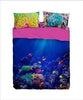 Bassetti-Completo-lenzuola-effetto-copriletto-matrimoniale-stampato-in-digitale-su-cotone-100%-art.-Coral-reef-col.-blu