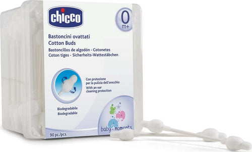 Bastoncini Ovattati Chicco Baby Moments 90pz Prima infanzia/Igiene e benessere/Orecchie e naso/Bastoncini ovattati La Casa Del Bebè - Napoli, Commerciovirtuoso.it