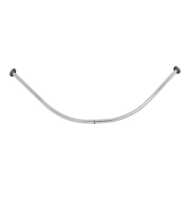Bastone Asta Per Tenda Doccia Barra Curva Angolare Cromata 90 X 90cm Bagno 59802