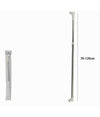 Bastone Asta Tenda Doccia Barra Telescopico 70-120cm Alluminio Piedini Bianchi 59796
