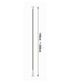 Bastone Silver Estensibile Asta Appendiabiti Tende Regolabile Da 140-260cm 59410