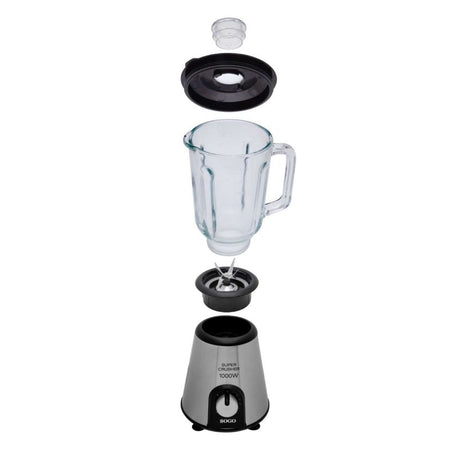 SOGO Frullatore in vetro a 5 velocità / 1000W / 1.5L