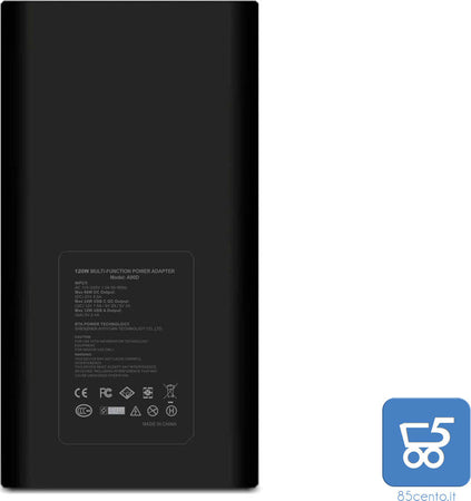 BatPower A90D 120W Slim Caricabatterie sostitutivo compatibile HP con USB QC Ricarica rapida