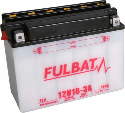 Batteria 12V 18Ah con kit flacone acido Confezione da 1pz