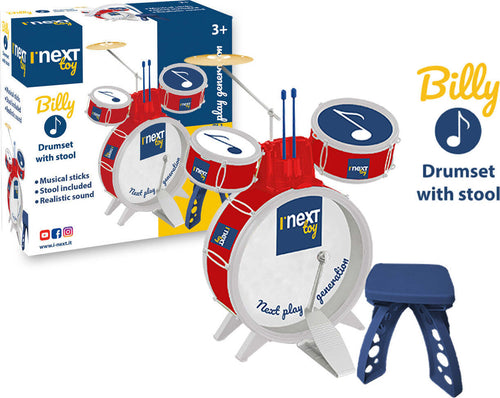 Batteria-4-elementi-con-sgabello-Billy-I'Next