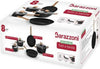 Batteria 8 pezzi di tegami e padelle con coperchio in vetro temperato barazzoni con pomolo poggiamestolo anche per induzione Casa e cucina/Pentole padelle e pirofile/Pentole e padelle/Set/Set di pentole e padelle Puleo Casa - Palermo, Commerciovirtuoso.it