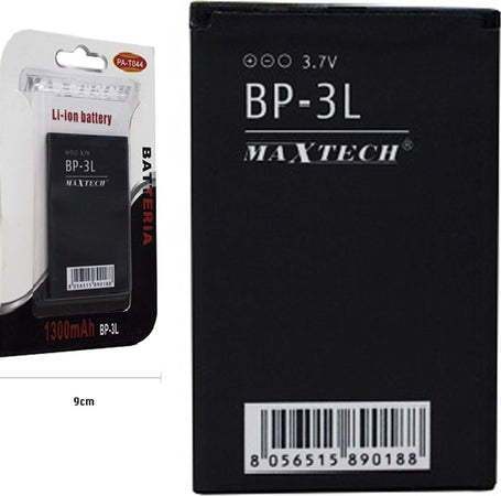 Batteria A Litio Compatibile Con Bp-3l 1300mah 3,7v Cellulare Maxtech Pa-t044 Batterie per Cellulari Trade Shop italia - Napoli, Commerciovirtuoso.it