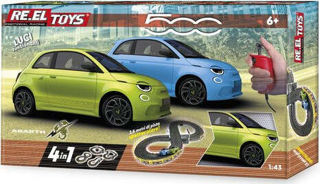 Batteria-Abarth-500e-1:43-Set-pista-Re.-El-Toys-0917