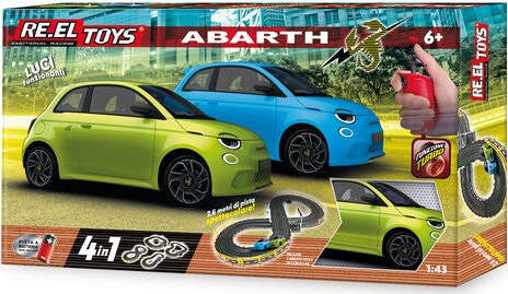 Batteria-Abarth-500e-1:43-Set-pista-Re.-El-Toys-0917
