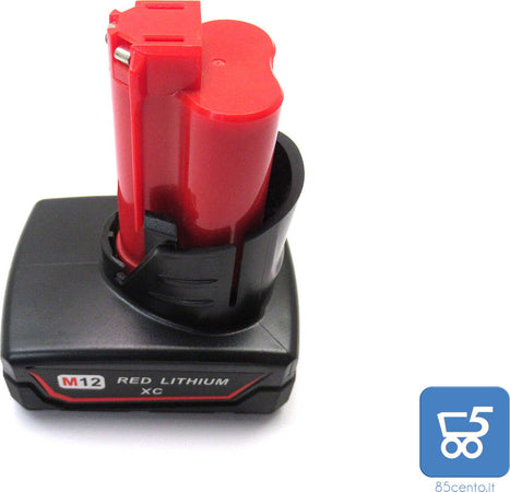 Batteria al Litio Alta Capacità M12 RED LITHIUM XC 12V 3Ah per Utensili Cordless - EX DEMO