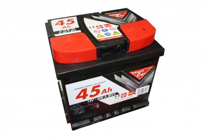 Batteria Auto 45AH 12V - HIGH CAR High L1 Car Batteria Auto 45AH
