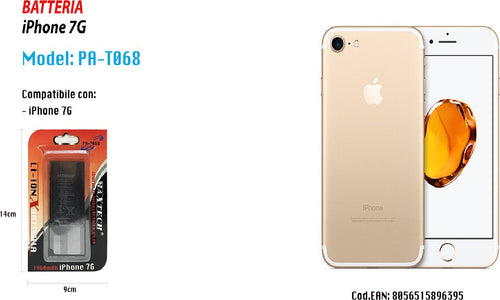 Batteria Compatibile Con Iphone 7g Maxtech Li-ion Ricambio 1960mah Samsung Pa-t068 Batterie per Cellulari Trade Shop italia - Napoli, Commerciovirtuoso.it