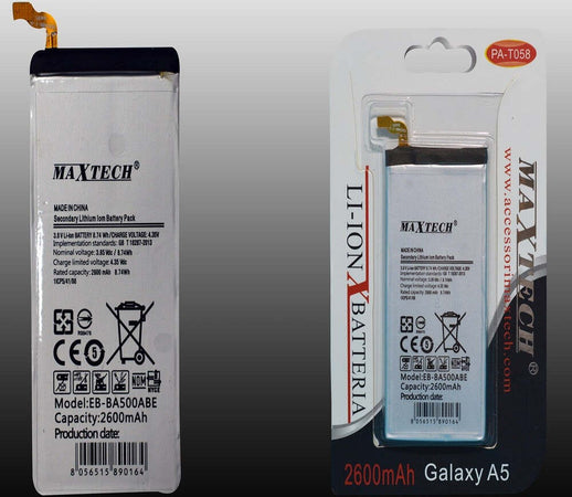 Batteria Compatibile Per Samsung Galaxy A5 Maxtech A Litio 2600mah Pa-t058 Batterie per Cellulari Trade Shop italia - Napoli, Commerciovirtuoso.it