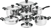 Batteria Di Pentole 12 Pezzi In Acciaio Inox 18/10 Dg Bavaria Con Coperchio Con Pomelli Termoresistenti Effetto Freddo Casa e cucina/Pentole padelle e pirofile/Pentole e padelle/Set/Set di pentole e padelle Puleo Casa - Palermo, Commerciovirtuoso.it