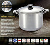 Batteria-Di-Pentole-18-Pezzi-Silhouette-(bavaria)-Amc-Completa-In-Acciaio-Inox-18/10-Sistema-Di-Cottura-Naturale-Cottura-A-Gas-Elettrici-Ed-Induzione-Bavaria-Amc