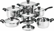 BATTERIA-DI-PENTOLE-BAVARIA-12-PEZZI-IN-ACCIAIO-INOX-18/10