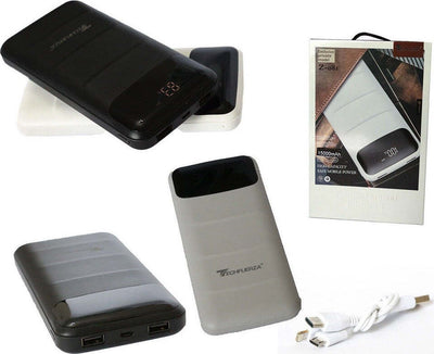 Batteria Esterna Power Bank 15000mah Led Caricabatterie Usb 5v 2.1a Type C Powerbank Trade Shop italia - Napoli, Commerciovirtuoso.it