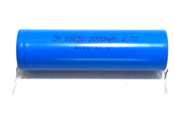 7 Batterie 18650 2000mAh 3,7V Ricaricabile Litio Paglietta Linguette Saldabile Pacco