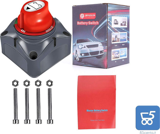 Batteria Master Switch 12 V/24 V Interruttore Isolatore Spegnimento Batteria Auto