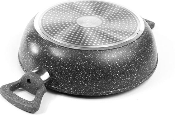 Batteria pentole 9pz alluminio e rivestimento effetto pietra bavaria Casa e cucina/Pentole padelle e pirofile/Pentole e padelle/Set/Set di pentole e padelle Led Mall Home - Napoli, Commerciovirtuoso.it