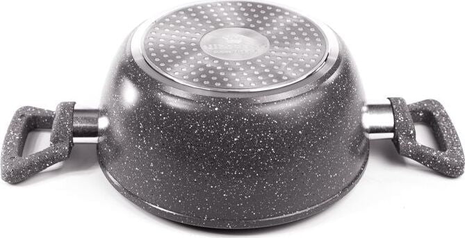Batteria pentole 9pz alluminio e rivestimento effetto pietra bavaria Casa e cucina/Pentole padelle e pirofile/Pentole e padelle/Set/Set di pentole e padelle Led Mall Home - Napoli, Commerciovirtuoso.it