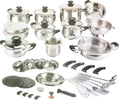 Batteria-Pentole-Bavaria-Ottingher-Linea-Silhouette-44-Pezzi-Acciaio-Inox-18/10-Lucidato-A-Specchio-A-Triplo-Fondo