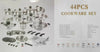 Batteria-Pentole-Bavaria-Ottingher-Linea-Silhouette-44-Pezzi-Acciaio-Inox-18/10-Lucidato-A-Specchio-A-Triplo-Fondo