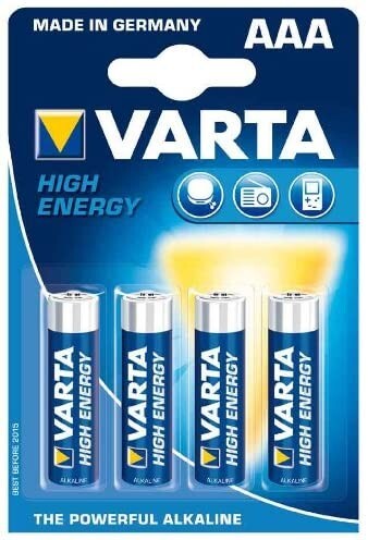 Batterie 1,5V Alcalina Ministilo Varta 4pz Blister High Energy