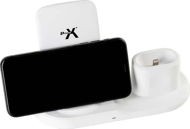 Batterie e Caricabatterie PWX BASE CARICA WIRELESS 3 IN 1 fino a 3 dispositivi SP-45 Bianco USB-C Elettronica/Cellulari e accessori/Accessori/Caricabatterie/Caricabatterie a induzione Scontolo.net - Potenza, Commerciovirtuoso.it