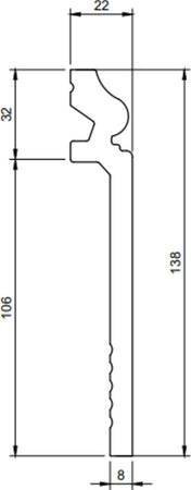 Battiscopa coprimarmo duropolimero bianco 2000x138x22mm Fai da te/Prodotti per la costruzione/Materiali da costruzione/Pavimenti/Materiali per pavimenti/Battiscopa Led Mall Home - Napoli, Commerciovirtuoso.it