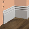 bancale da 76,8ml di Battiscopa DUCALE in POLIMERI FeelingWood-HD 150x18mm - BIANCO - Eternal Parquet