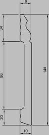 Battiscopa--duropolimero-alto-ducale--Alto-bianco-2000x140x10mm