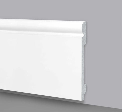 Battiscopa duropolimero alto ducale bianco 2000x120X16mm Fai da te/Prodotti per la costruzione/Materiali da costruzione/Pavimenti/Materiali per pavimenti/Battiscopa Led Mall Home - Napoli, Commerciovirtuoso.it