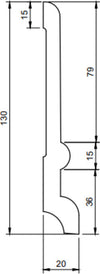 Battiscopa duropolimero alto ducale bianco 2000x128x20mm Fai da te/Prodotti per la costruzione/Materiali da costruzione/Pavimenti/Materiali per pavimenti/Battiscopa Led Mall Home - Napoli, Commerciovirtuoso.it