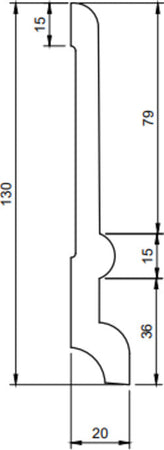 Battiscopa duropolimero alto ducale bianco 2000x128x20mm Fai da te/Prodotti per la costruzione/Materiali da costruzione/Pavimenti/Materiali per pavimenti/Battiscopa Led Mall Home - Napoli, Commerciovirtuoso.it