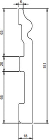 Battiscopa duropolimero alto ducale bianco 2000x150x18mm Fai da te/Prodotti per la costruzione/Materiali da costruzione/Pavimenti/Materiali per pavimenti/Battiscopa Led Mall Home - Napoli, Commerciovirtuoso.it