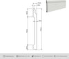 Battiscopa duropolimero alto ducale bianco 2000x170x14mm Fai da te/Prodotti per la costruzione/Materiali da costruzione/Pavimenti/Materiali per pavimenti/Battiscopa Led Mall Home - Napoli, Commerciovirtuoso.it