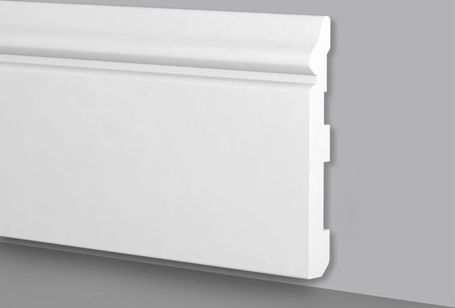 Battiscopa duropolimero ducale bianco 120x16x2000mm Fai da te/Prodotti per la costruzione/Materiali da costruzione/Pavimenti/Materiali per pavimenti/Battiscopa Led Mall Home - Napoli, Commerciovirtuoso.it