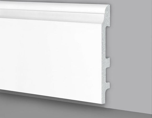 Battiscopa duropolimero ducale bianco 2000x120x15mm Fai da te/Prodotti per la costruzione/Materiali da costruzione/Pavimenti/Materiali per pavimenti/Battiscopa Led Mall Home - Napoli, Commerciovirtuoso.it