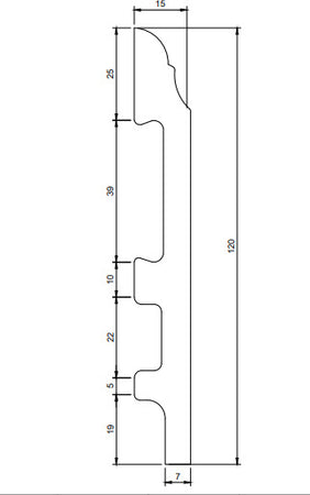 Battiscopa duropolimero ducale bianco 2000x120x15mm Fai da te/Prodotti per la costruzione/Materiali da costruzione/Pavimenti/Materiali per pavimenti/Battiscopa Led Mall Home - Napoli, Commerciovirtuoso.it